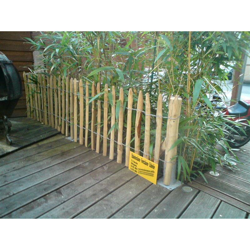 Proline Staketenzaun Kastanie 50 cm hoch, 10mRolle, Lattabstand ca 4