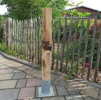 Rundholz Kastanie Höhe 90 cm Durchmesser ca 8cm Ohne Zubehör (ohne Aufpreis)
