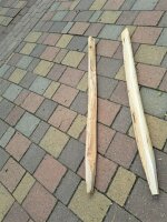 NEU Spaltpfahl Eiche Höhe 120cm, Umfang 20/24cm, mit Spitze