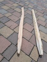 NEU Spaltpfahl Eiche Höhe 120cm, Umfang 20/24cm, mit Spitze