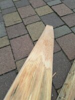 NEU Spaltpfahl Eiche Höhe 120cm, Umfang 20/24cm, mit Spitze