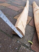 NEU Spaltpfahl Eiche Höhe 170-180cm, Umfang 26/32, mit Spitze