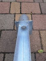 Einschlagbodenhülse rund, extralang, für 80mm Rundholz Einschlagtiefe 60cm