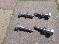 Edelstahl Schrauben Sechskant 10x50 passend für...