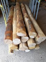 Stammware Kastanie Länge 250 cm rund Durchmesser ca...