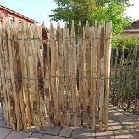 Proline Staketenzaun Kastanie 2-4cm Lattabstand 100cm Höhe 10m Länge