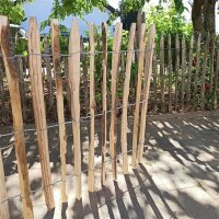 Proline Staketenzaun Kastanie 4-6cm Lattabstand 80cm Höhe 7m Länge