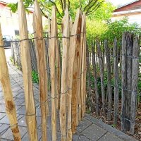Proline Staketenzaun Kastanie 4-6cm Lattabstand 100cm Höhe 4m Länge