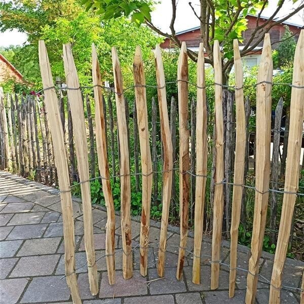 Proline Staketenzaun Kastanie 4-6cm Lattabstand 100cm Höhe 5m Länge