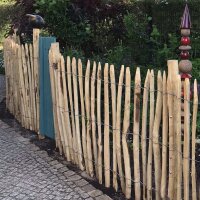 Proline Staketenzaun Kastanie 4-6cm Lattabstand 100cm Höhe 6m Länge