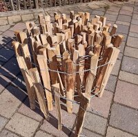 Proline Staketenzaun Kastanie 8-10cm Lattabstand 40cm Höhe 1m Länge