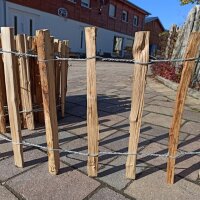 Proline Staketenzaun Kastanie 8-10cm Lattabstand 40cm Höhe 8m Länge