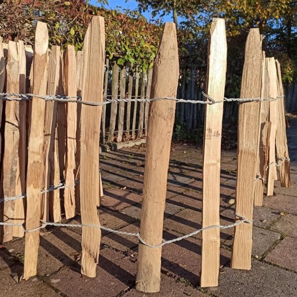Proline Staketenzaun Kastanie 8-10cm Lattabstand 50cm Höhe 2m Länge