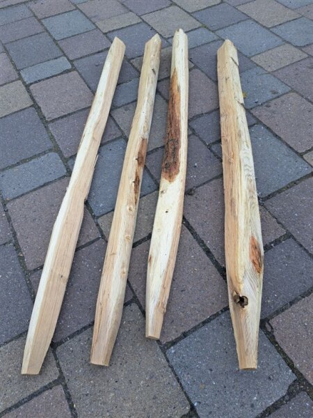 Pfosten aus Eiche Spaltpfahl 100cm lang 5-7cm Ø