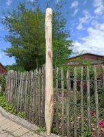 Pfosten aus Kastanie Einschlagpfosten rund 150cm lang 8-10cm Ø
