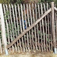 Pfosten aus Kastanie Einschlagpfosten rund 200cm lang 8-10cm Ø