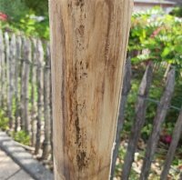 Pfosten aus Kastanie Rundholz 120cm lang 8cm Ø