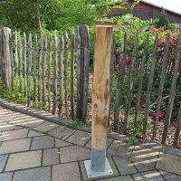 Pfosten aus Kastanie Rundholz 130cm lang 8cm Ø