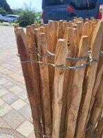 Sonderposten Proline Staketenzaun Höhe 100cm Lattabstand 8-10cm 10m-Rolle, grau