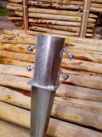 Schrauben Sechskant verzinkt z.B. 10x50 passend für Rundhölzer 4 Stück inkl. Scheiben